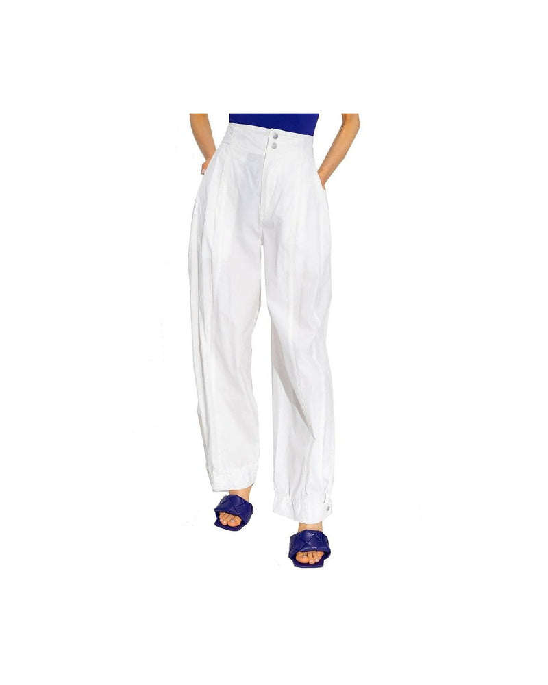 Bottega Veneta White Cotton Pant 