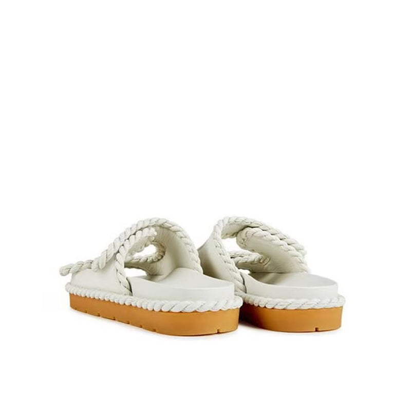 Bottega Veneta White Leather Lamb Sandals Glam Steals
