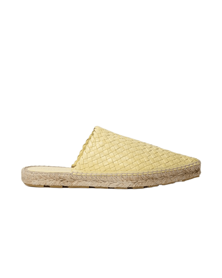 Bottega Veneta Yellow Leather Espadrille