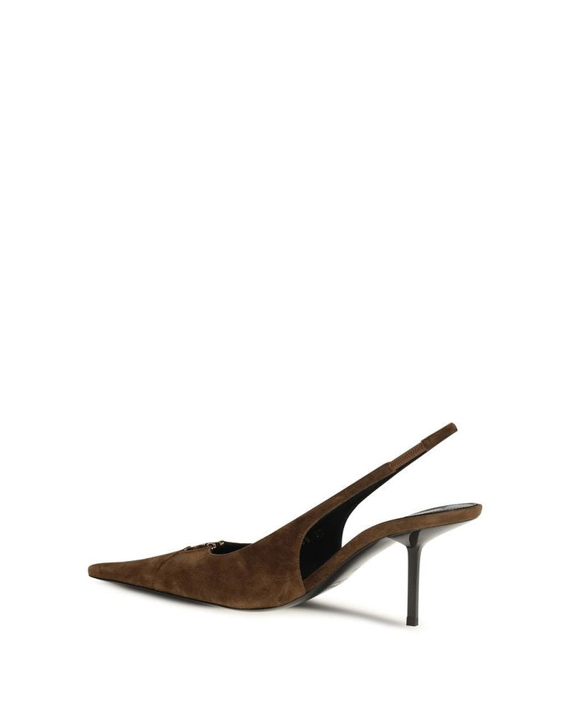 Saint Laurent Brown High Heel Pumps Glam Steals
