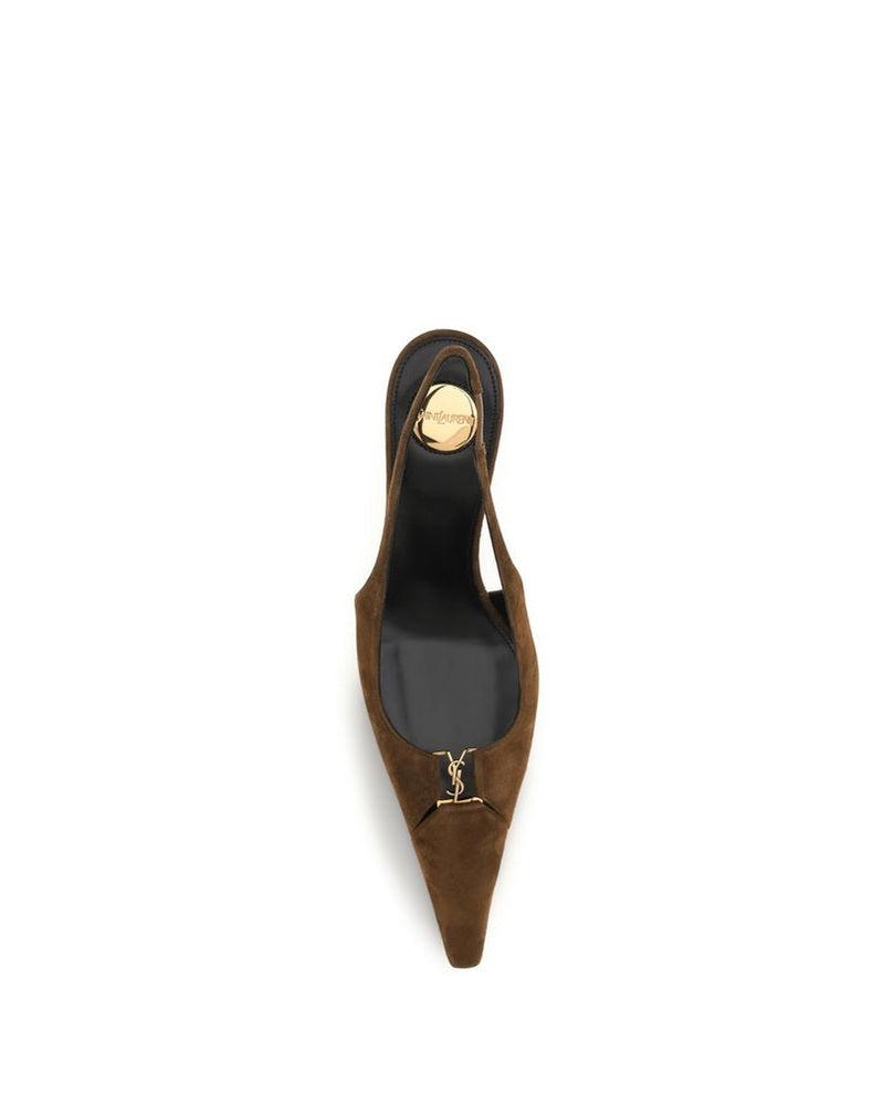 Saint Laurent Brown High Heel Pumps Glam Steals