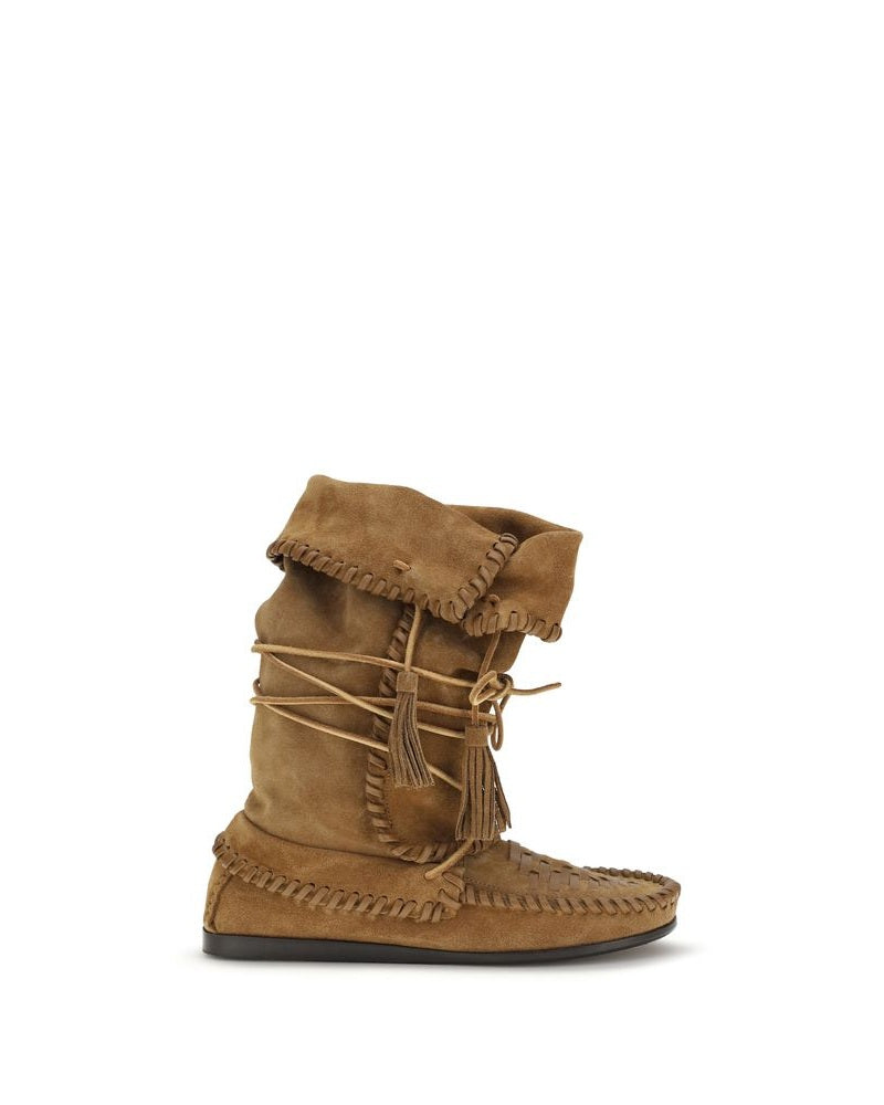 Brown Calf Leather Bos Taurus Lace-Up Boots Glam Steals
