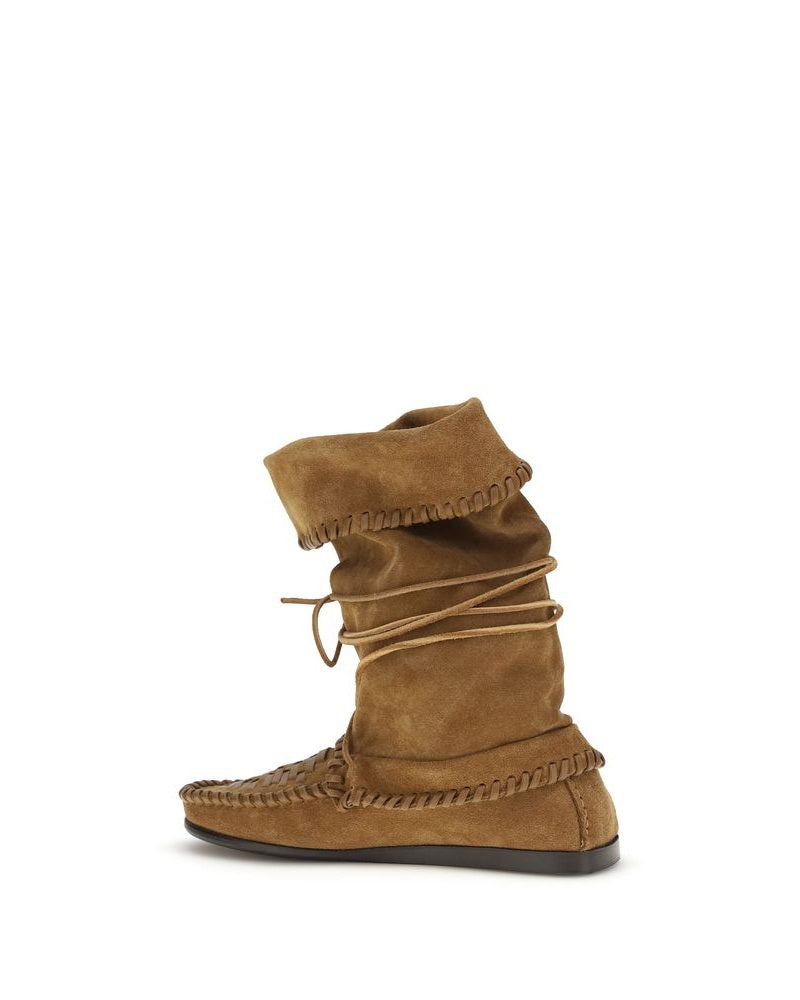 Brown Calf Leather Bos Taurus Lace-Up Boots Glam Steals