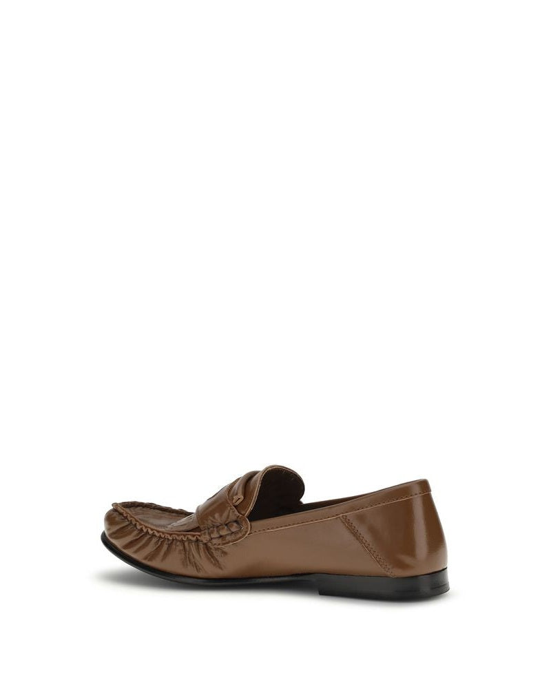 Brown Lamb Ovis Aries Aries Slip-On Loafers Glam Steals