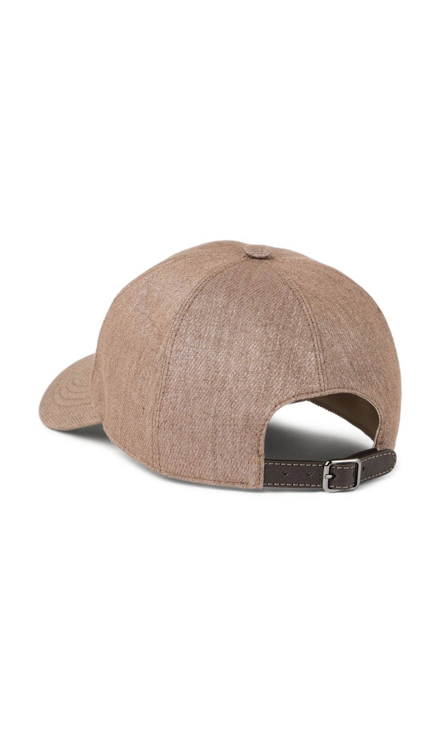 Brunello Cucinelli Baseball Cap with Embroidered Logo Glam Steals