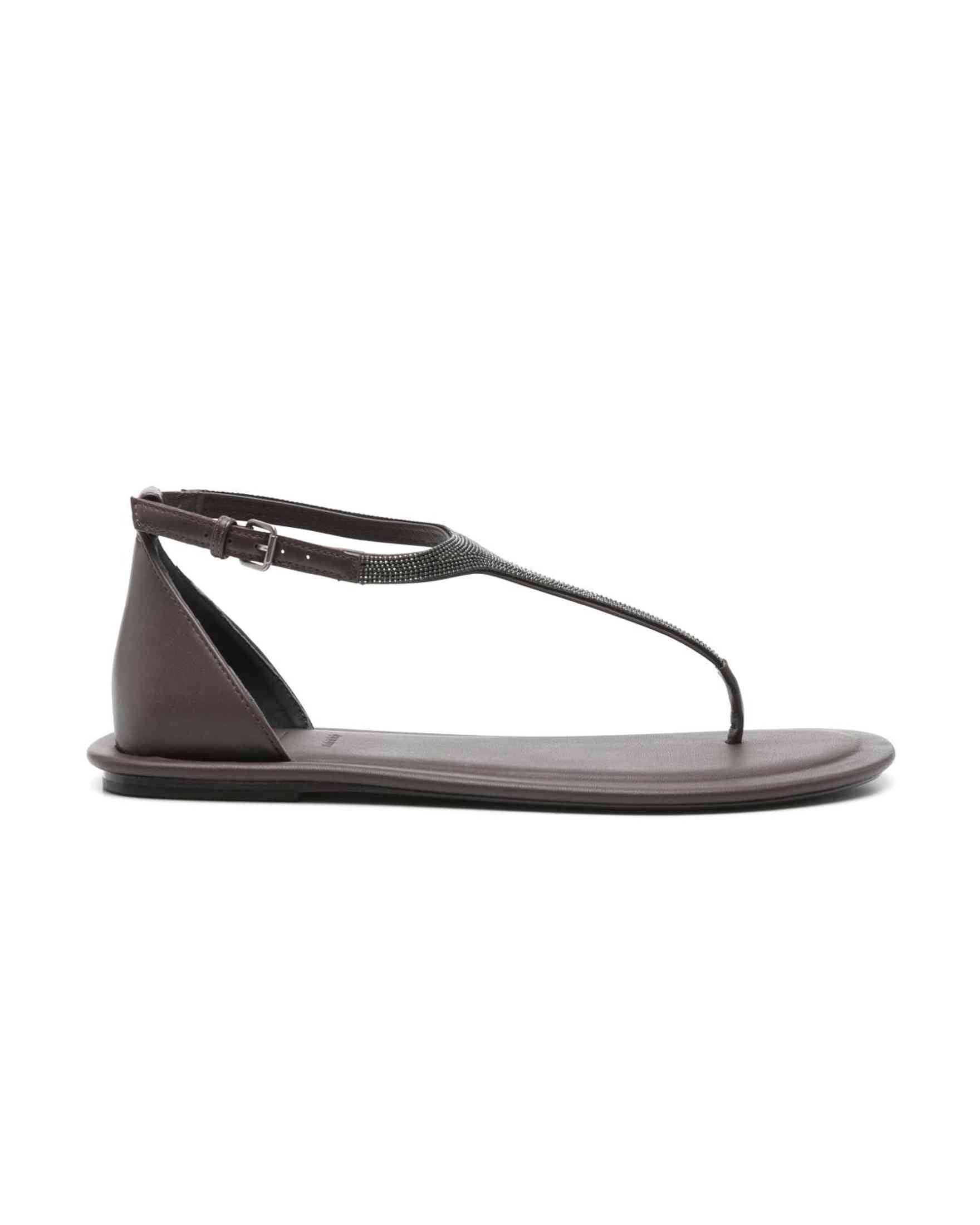 Brunello Cucinelli Bead Detail Sandals Glam Steals