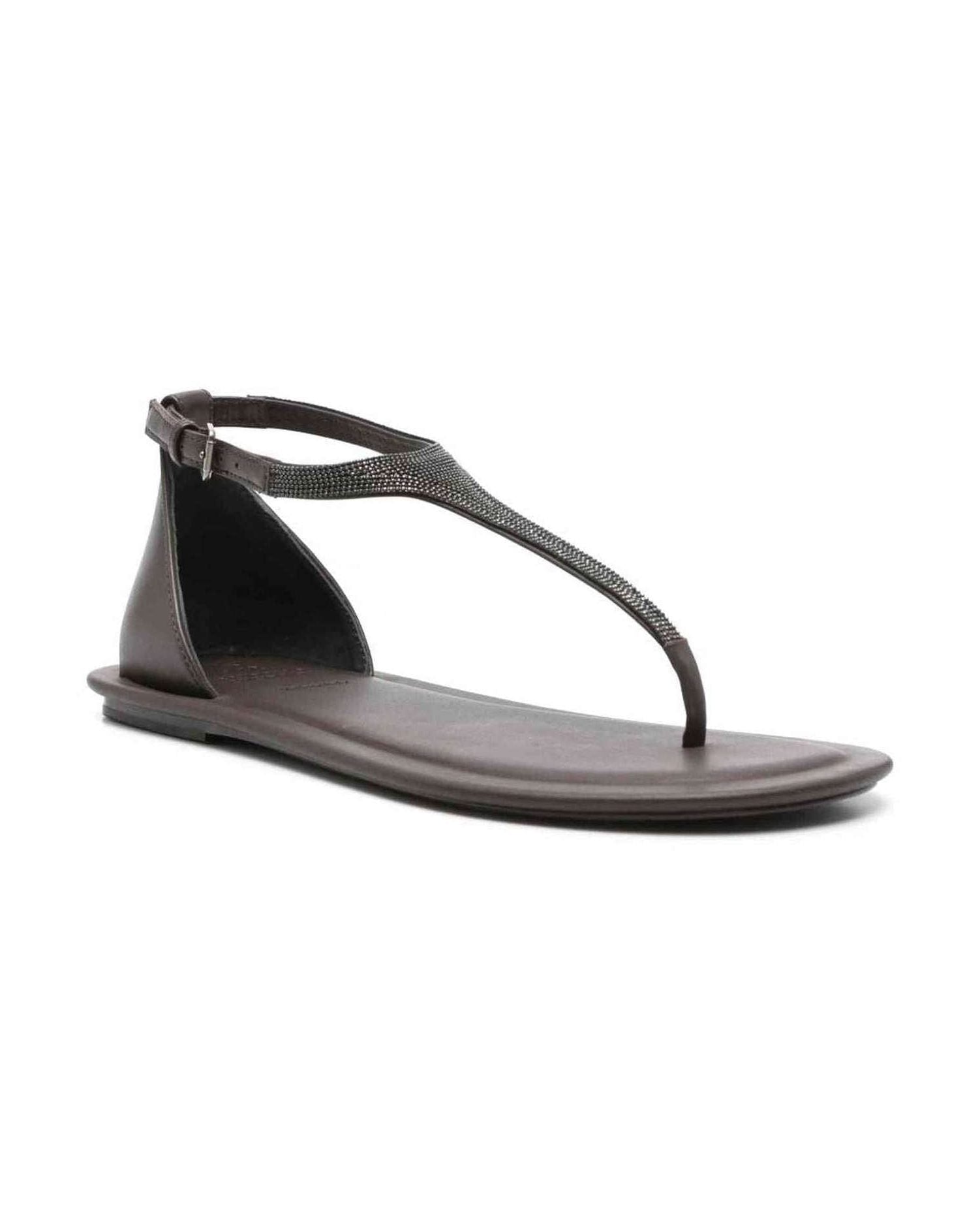 Brunello Cucinelli Bead Detail Sandals Glam Steals