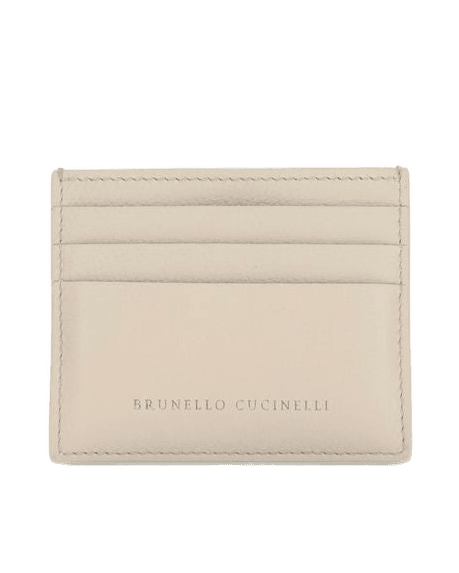 Brunello Cucinelli Beige Calf Leather Bos Taurus Wallet Glam Steals