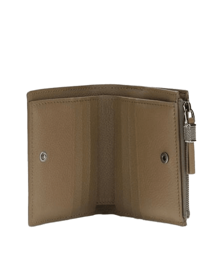 Brunello Cucinelli Beige Calf Leather Bos Taurus Wallet Glam Steals