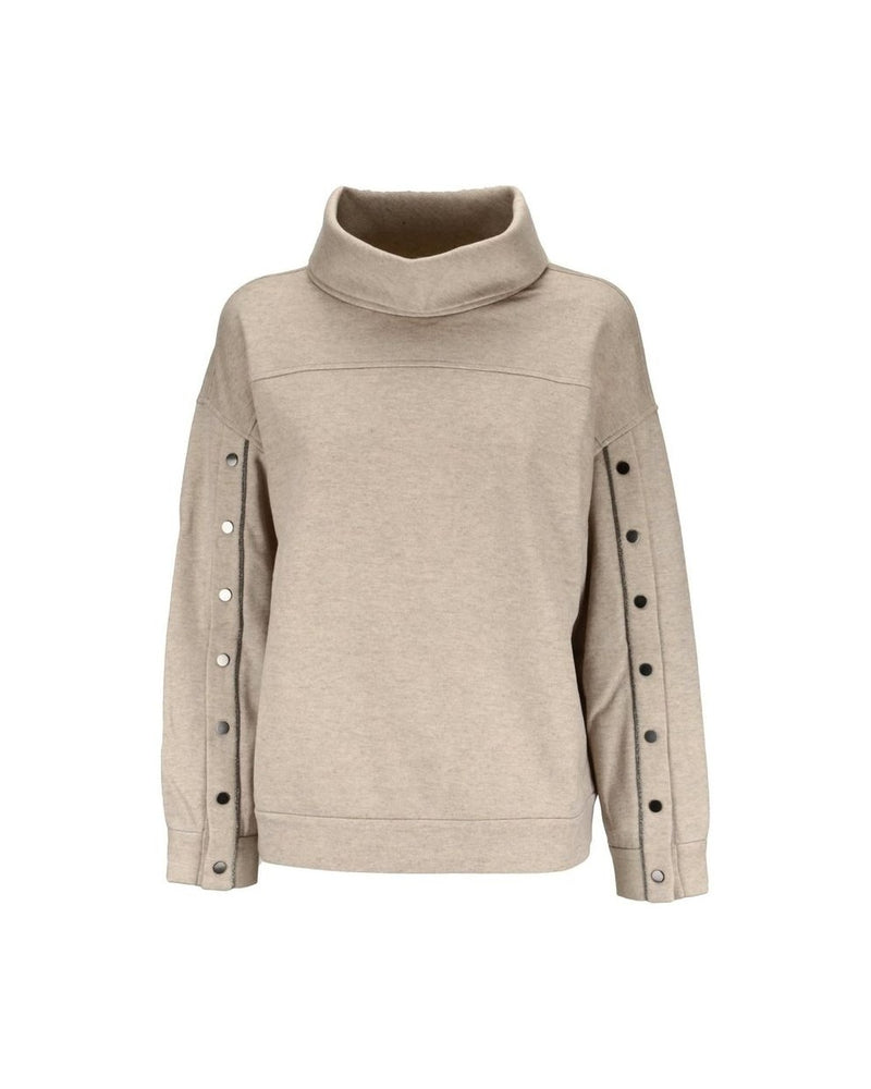 Brunello Cucinelli Beige Cashmere Sweat-shirt Glam Steals