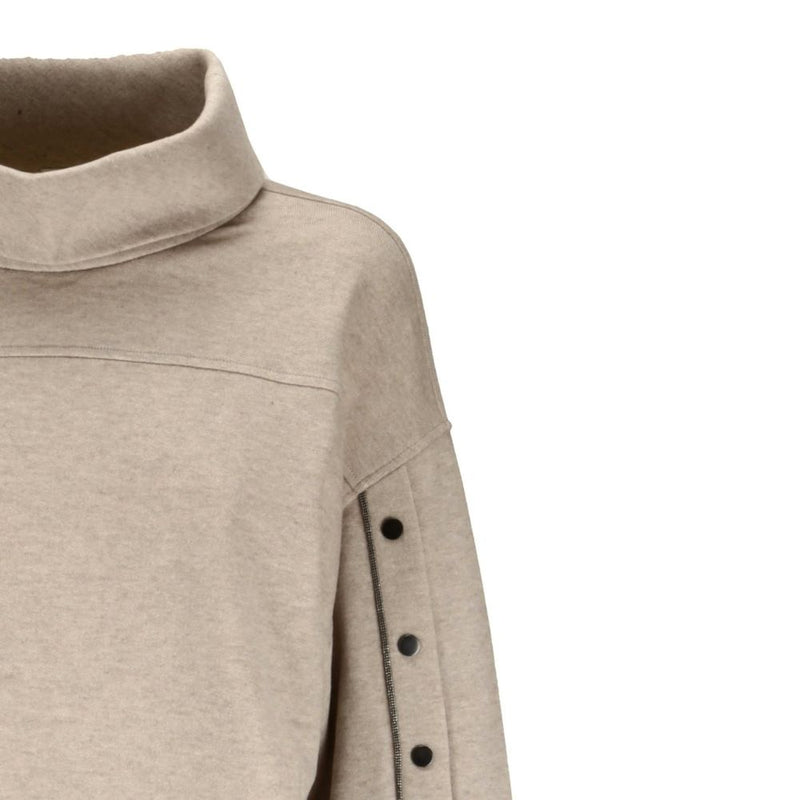 Brunello Cucinelli Beige Cashmere Sweat-shirt Glam Steals