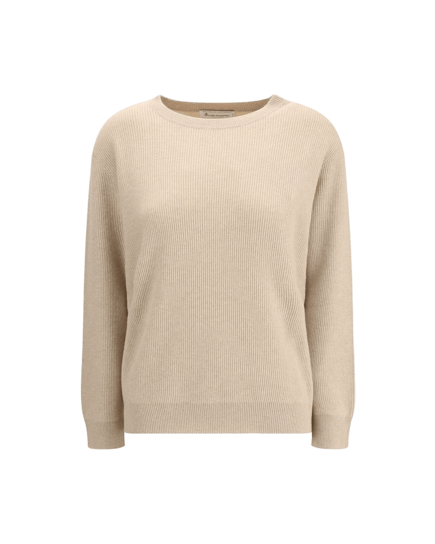 Brunello Cucinelli Beige Cashmere Sweater