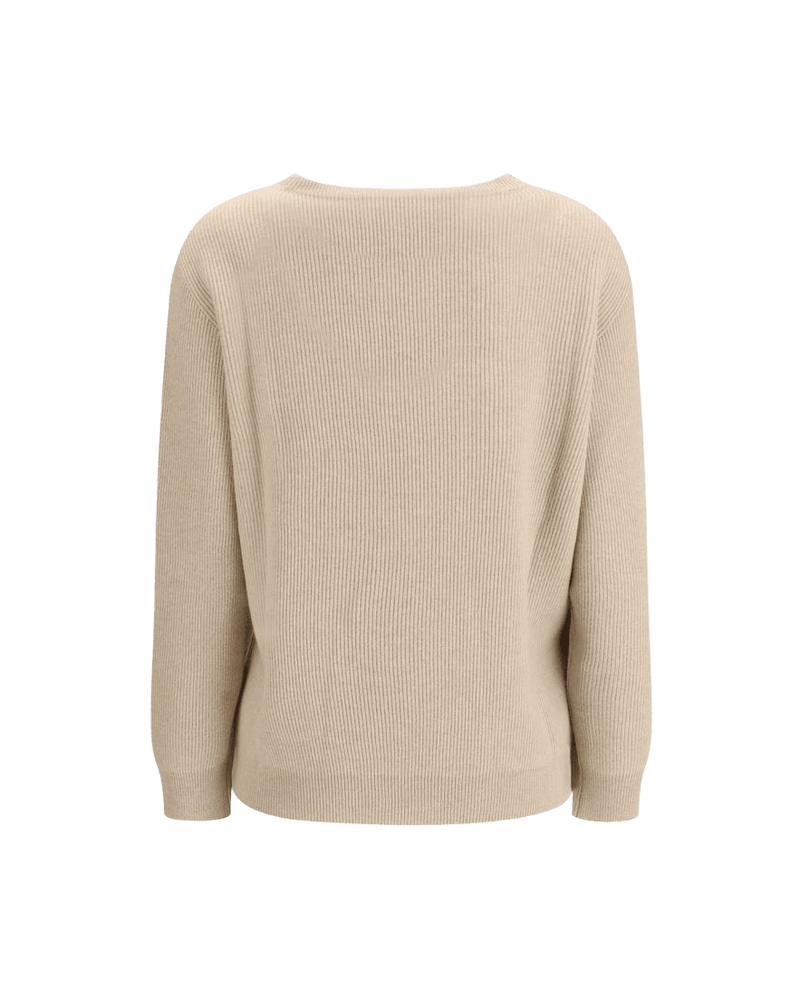 Brunello Cucinelli Beige Cashmere Sweater Glam Steals