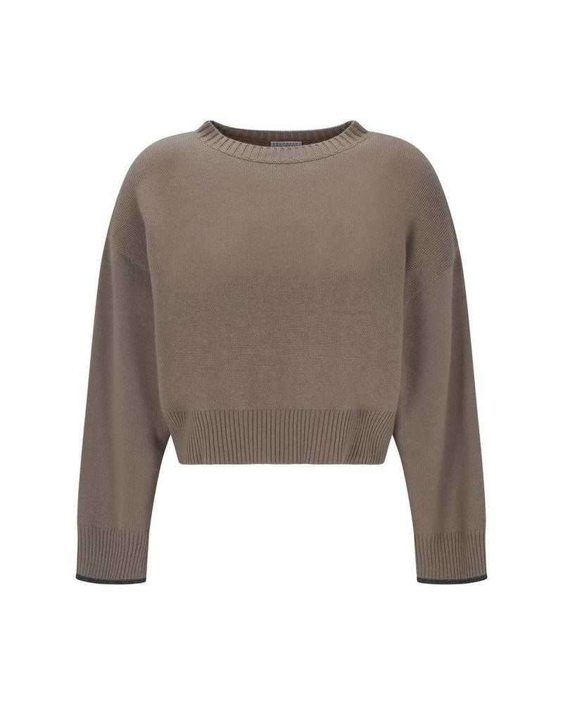 Brunello Cucinelli Beige Cashmere Sweater