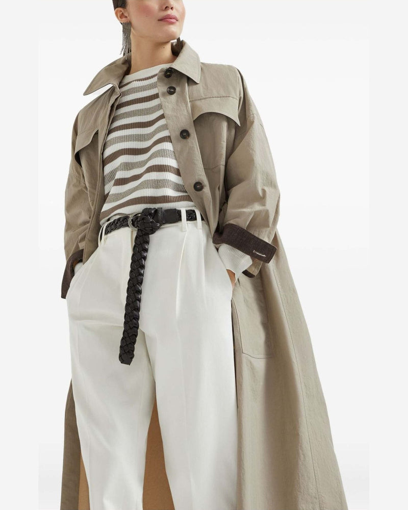 Brunello Cucinelli Beige Coat Glam Steals