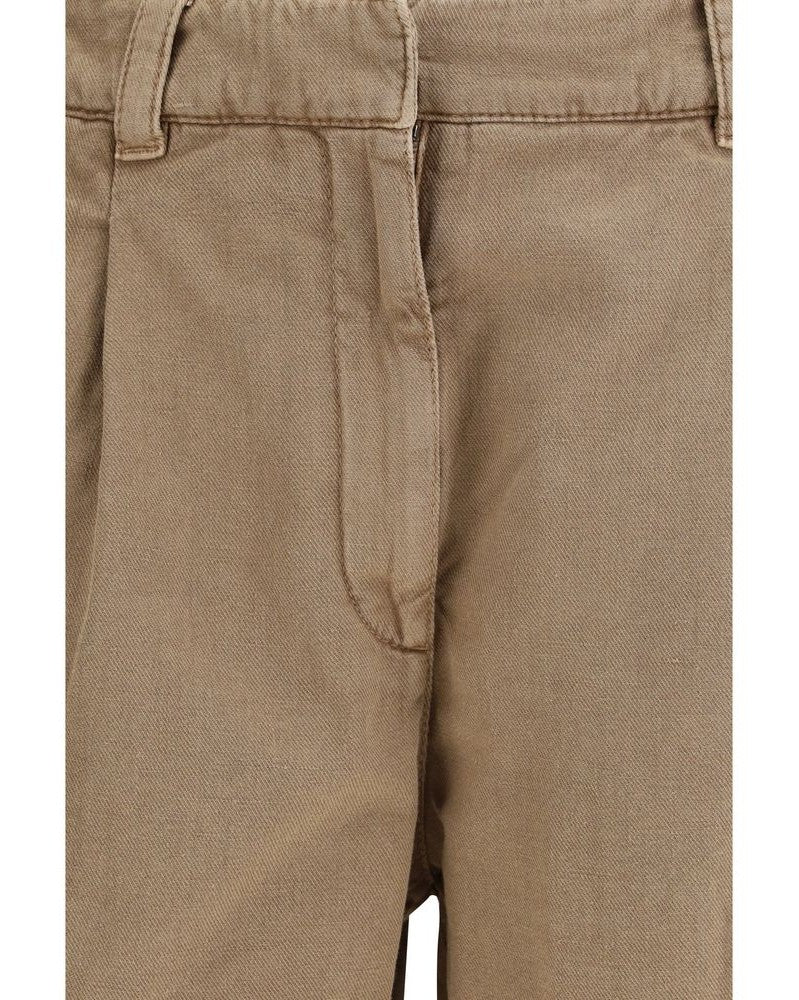 Brunello Cucinelli Beige Cotton Bermuda Shorts 