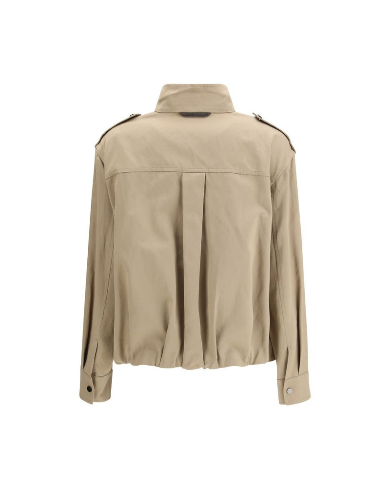 Brunello Cucinelli Beige Cotton Coat Glam Steals