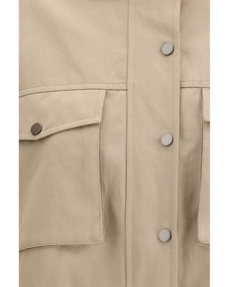 Brunello Cucinelli Beige Cotton Coat Glam Steals