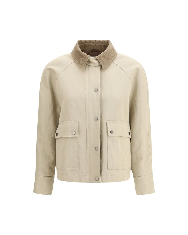 Brunello Cucinelli Beige Cotton Coat Glam Steals