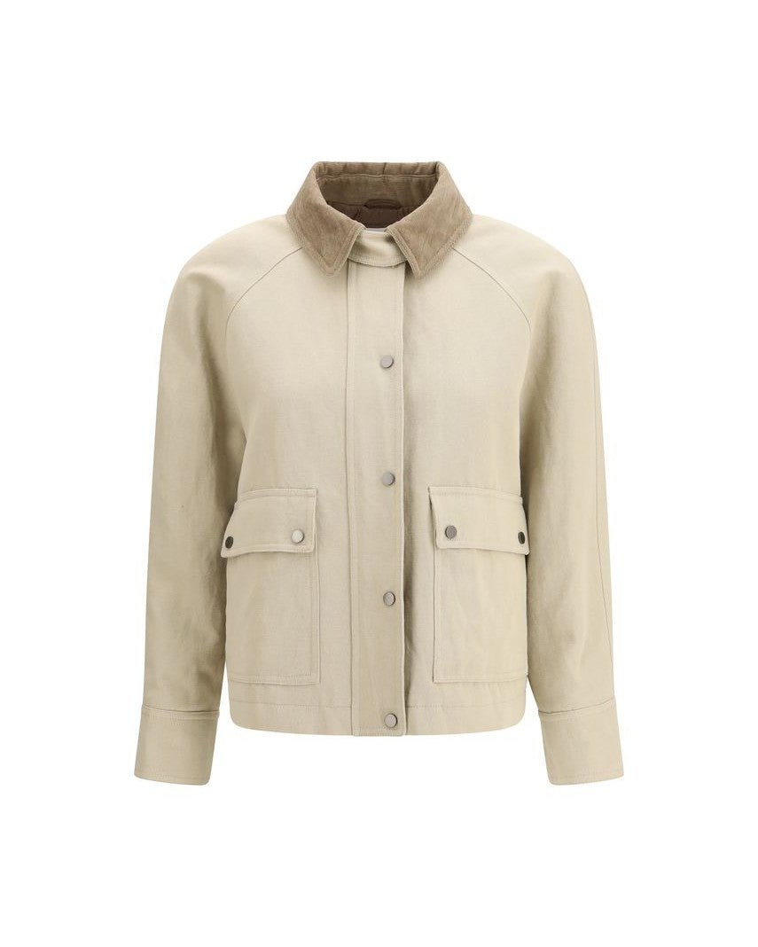 Brunello Cucinelli Beige Cotton Coat Glam Steals