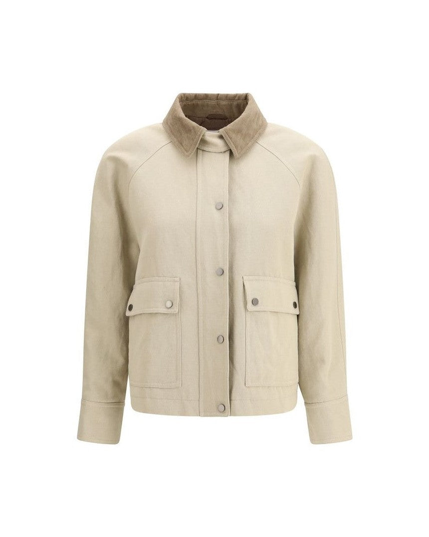 Brunello Cucinelli Beige Cotton Coat 