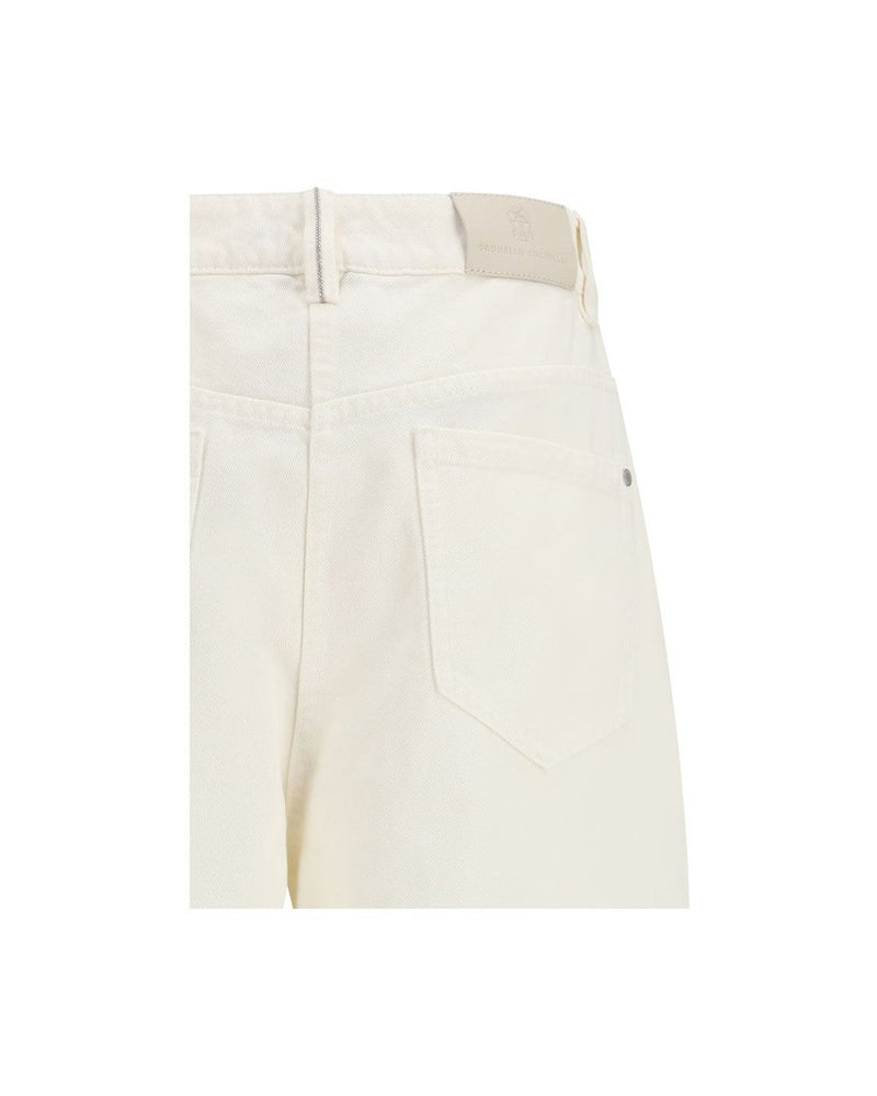 Brunello Cucinelli Beige Cotton Pant Glam Steals