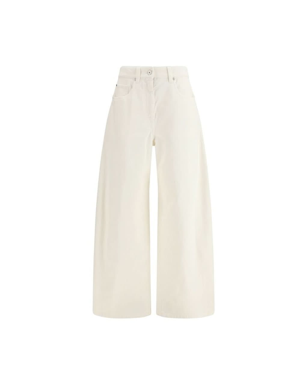 Brunello Cucinelli Beige Cotton Pant 