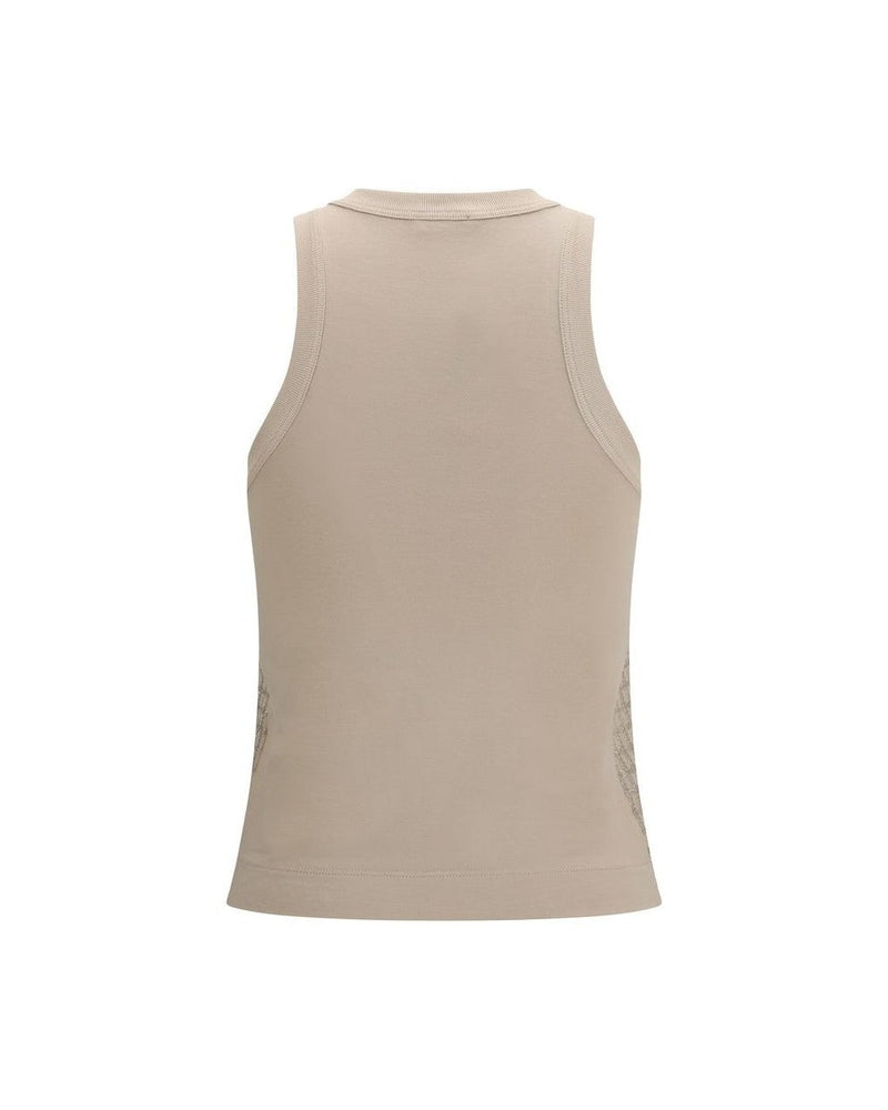 Brunello Cucinelli Beige Cotton T-shirt Glam Steals