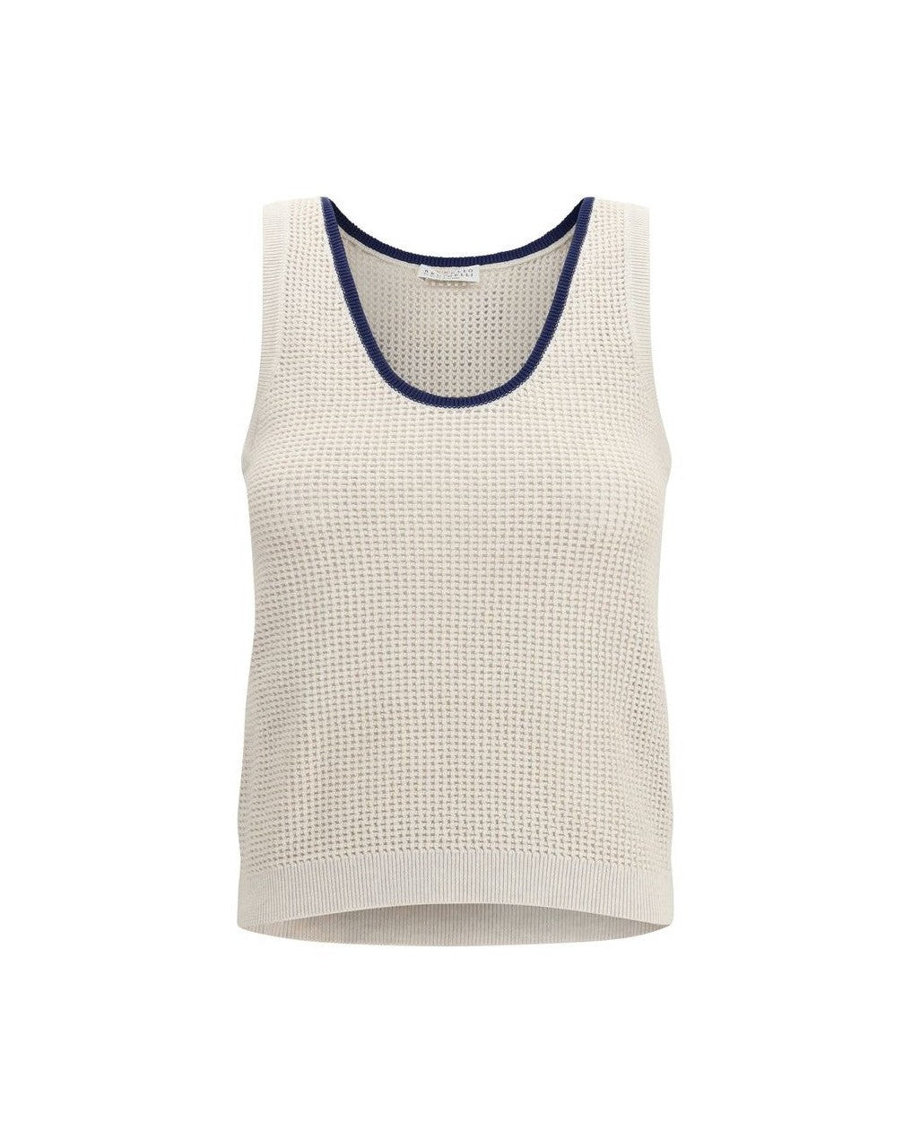 Brunello Cucinelli Beige Cotton Top Glam Steals