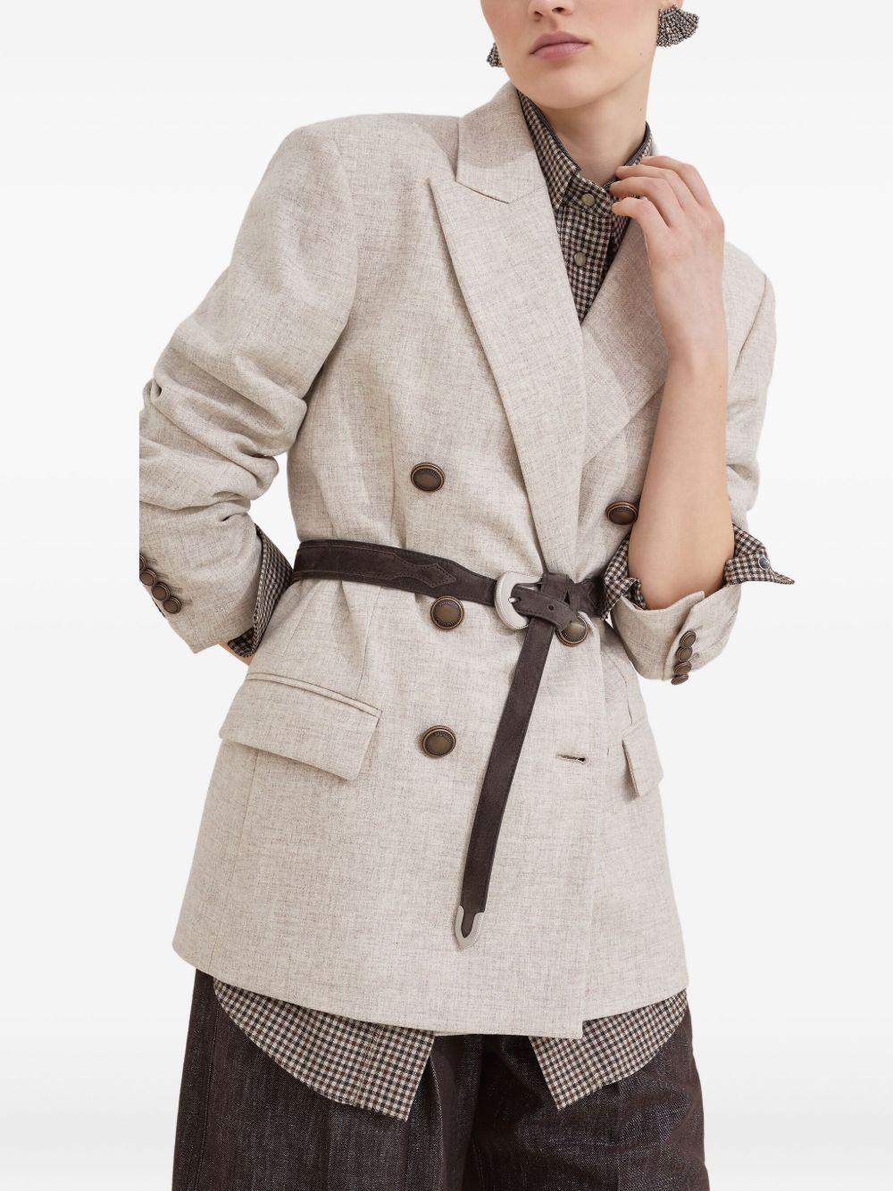Brunello Cucinelli Beige Jacket Glam Steals