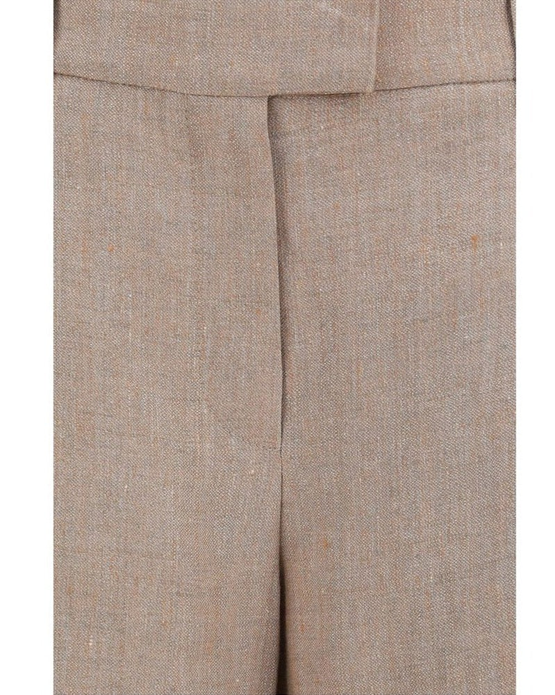 Brunello Cucinelli Beige Linen Casual Pant Glam Steals