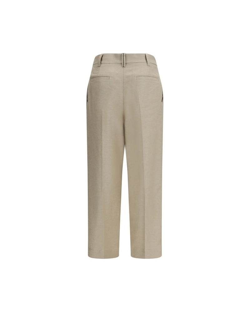 Brunello Cucinelli Beige Linen Casual Pant Glam Steals