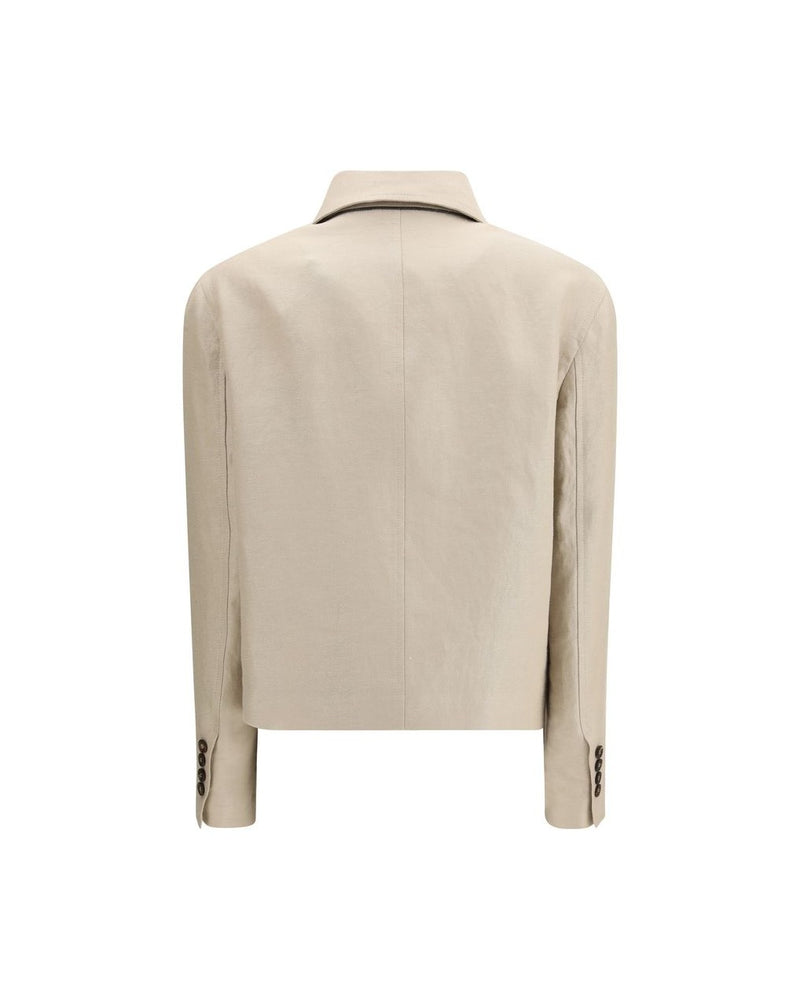 Brunello Cucinelli Beige Linen Jacket Glam Steals