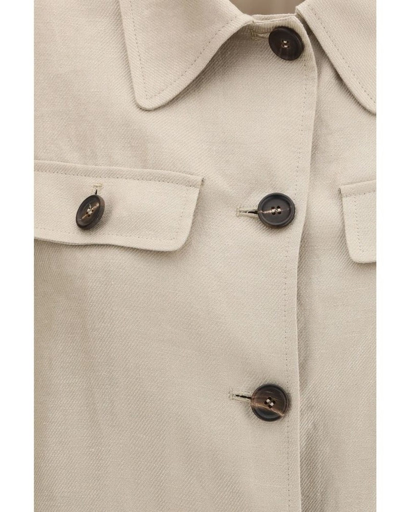 Brunello Cucinelli Beige Linen Jacket Glam Steals