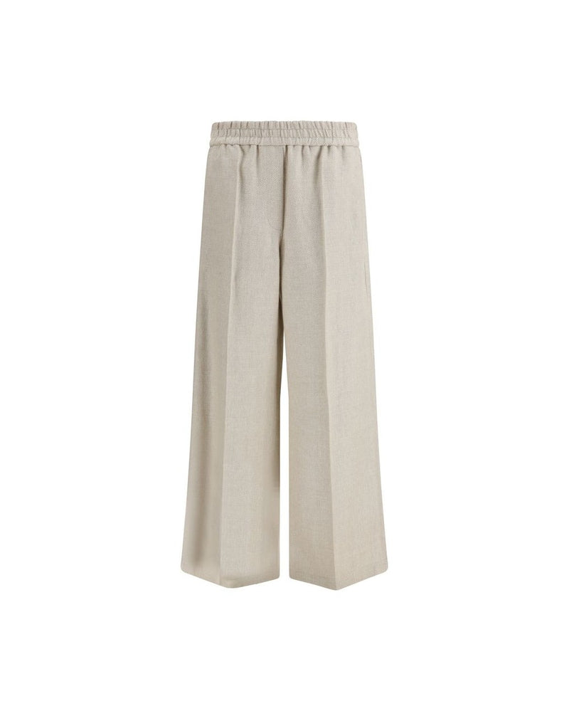 Brunello Cucinelli Beige Linen Pant Glam Steals