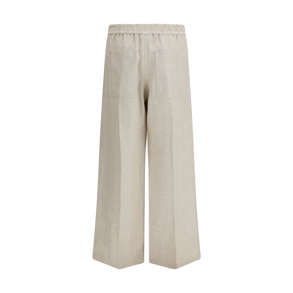Brunello Cucinelli Beige Linen Pant Glam Steals