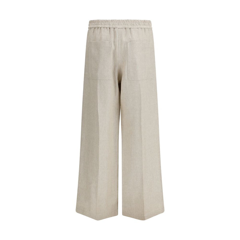 Brunello Cucinelli Beige Linen Pant Glam Steals