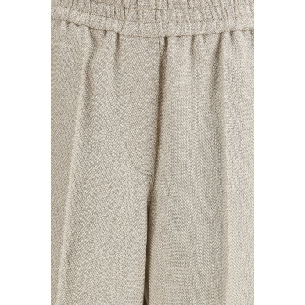 Brunello Cucinelli Beige Linen Pant Glam Steals