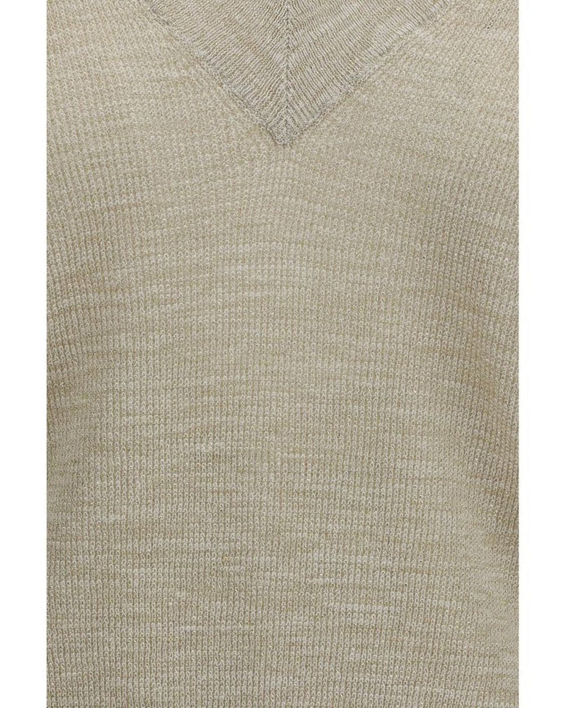 Brunello Cucinelli Beige Linen Sweat-shirt Glam Steals