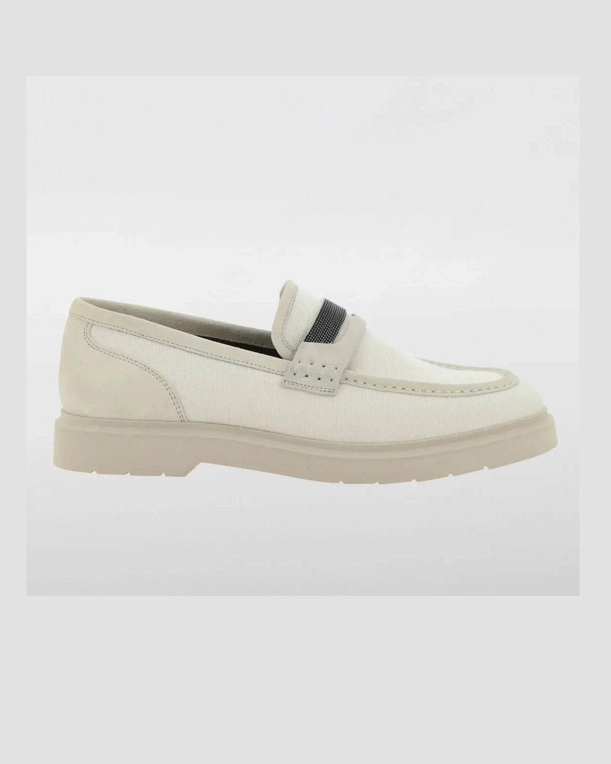 Brunello Cucinelli Beige Loafers Shoes Flats