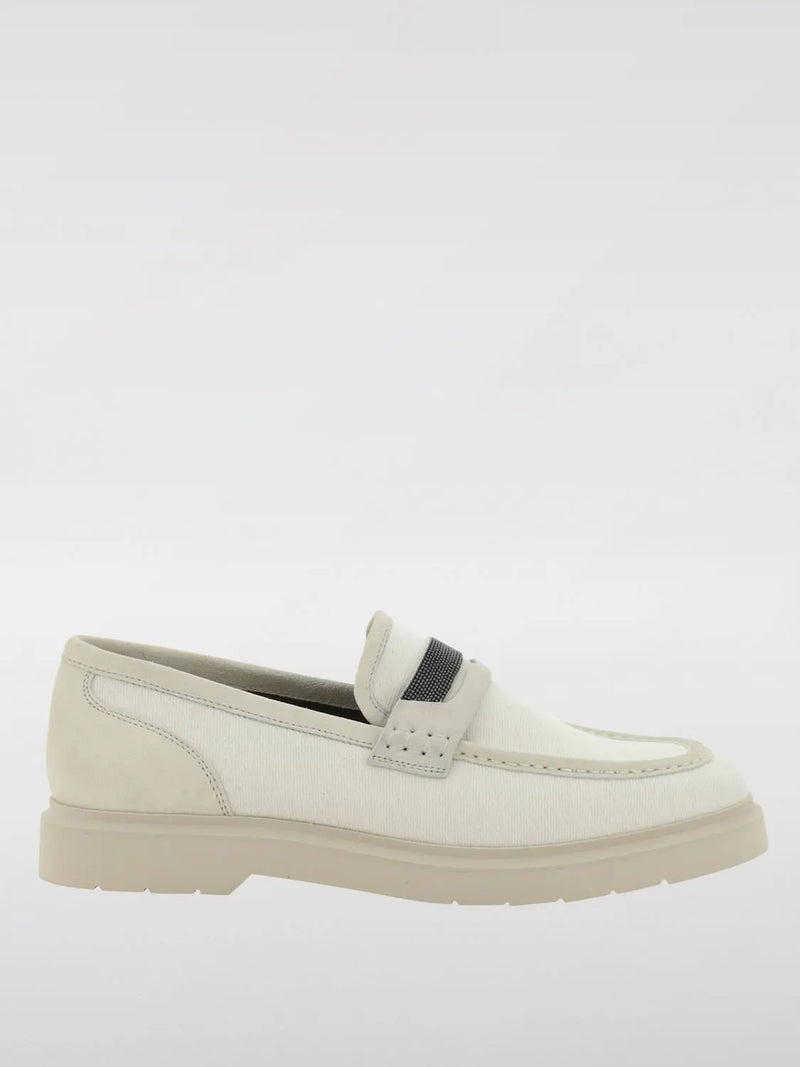 Brunello Cucinelli Beige Loafers Shoes Glam Steals