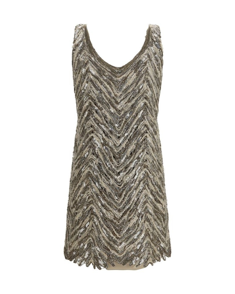 Brunello Cucinelli Beige Paper Cocktail Dress Glam Steals