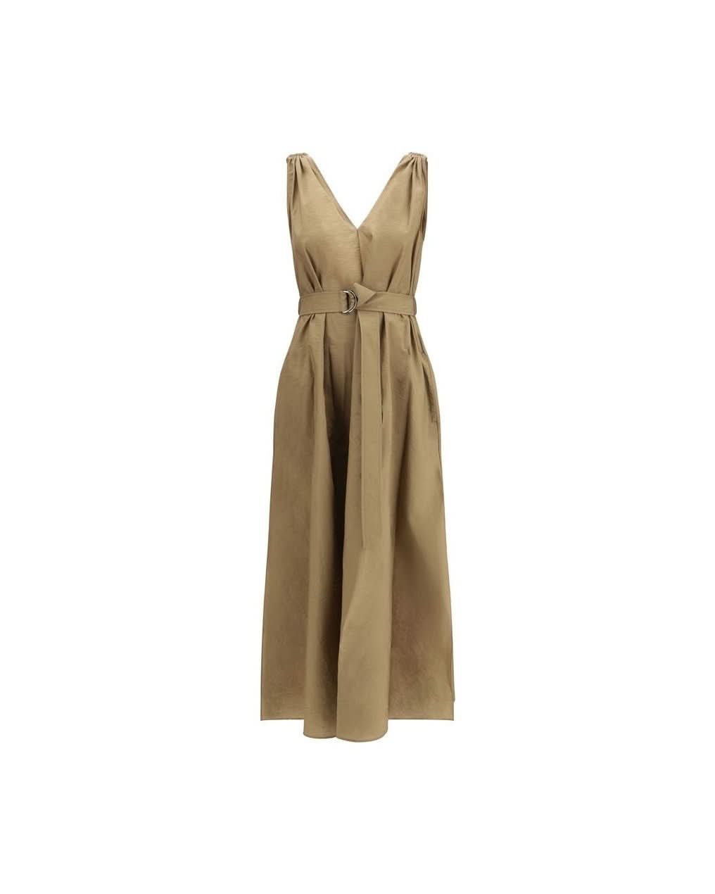 Brunello Cucinelli Beige Polyamide Casual Dress 