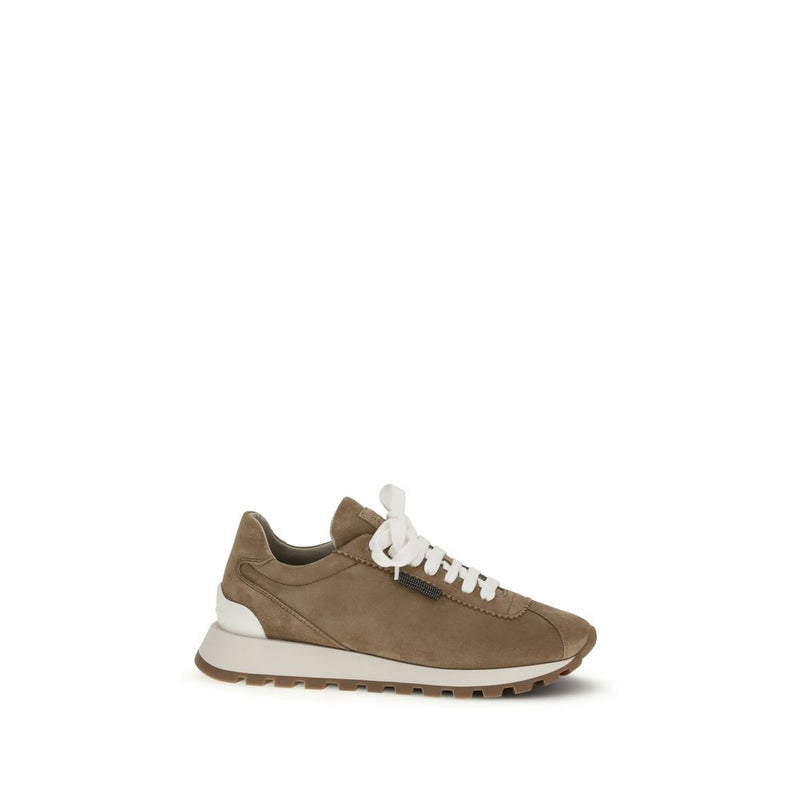 Brunello Cucinelli Beige Rubber Platform Sneakers Glam Steals