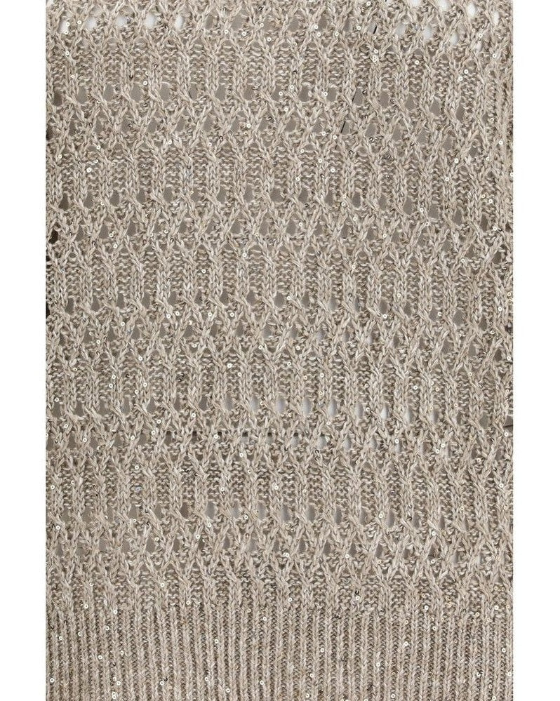 Brunello Cucinelli Beige Silk Sweatshirt 