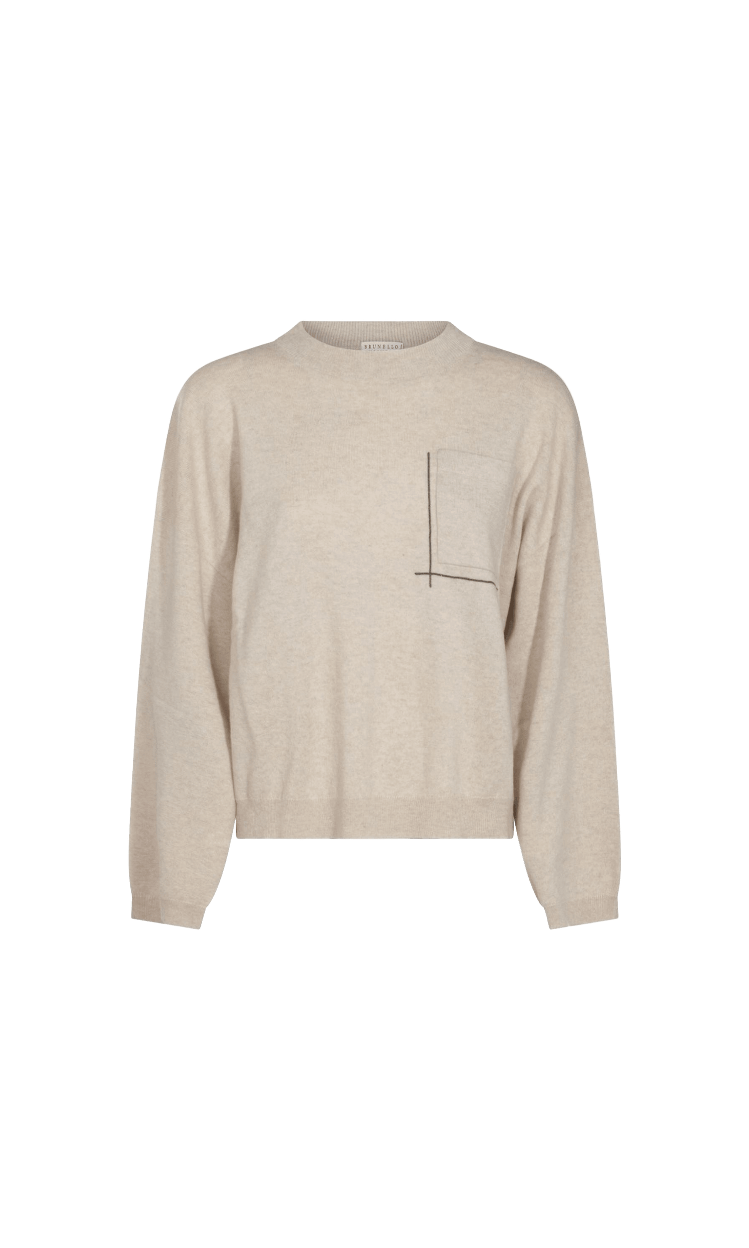 Brunello Cucinelli Beige Sweater Glam Steals