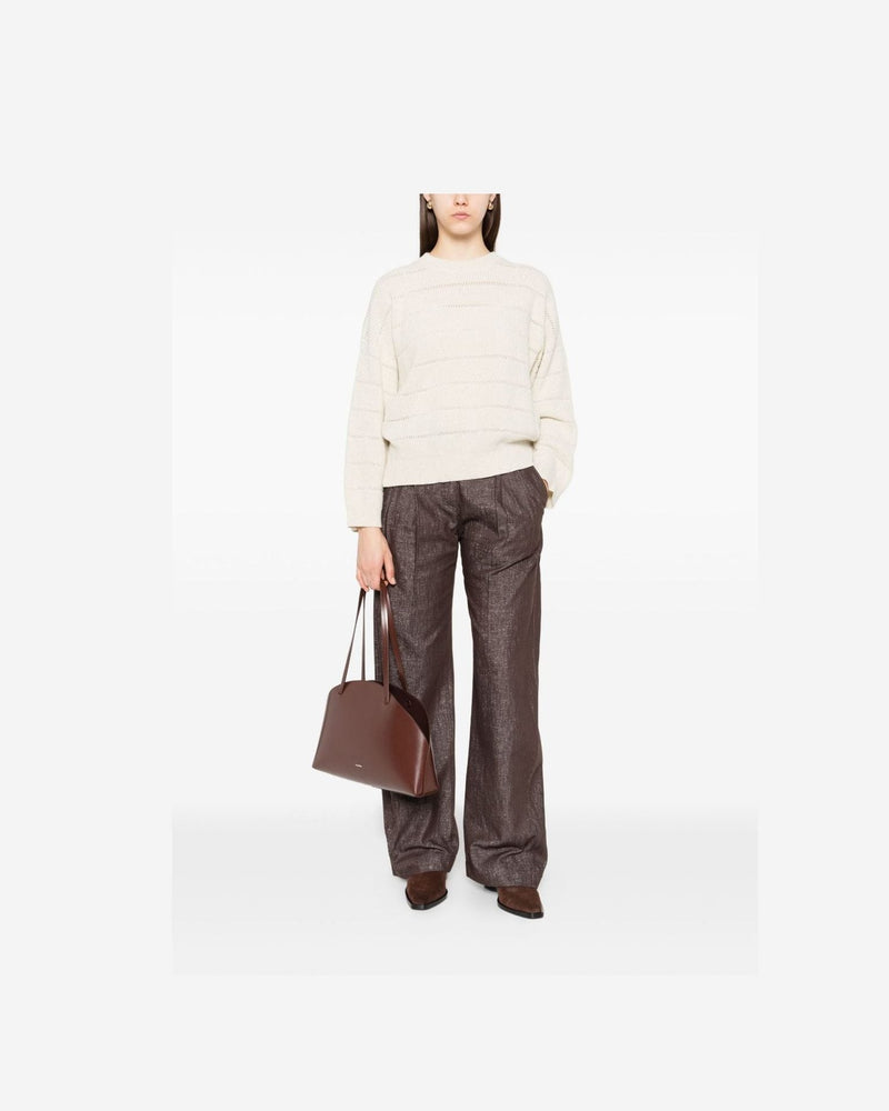 Brunello Cucinelli Beige Sweater Glam Steals