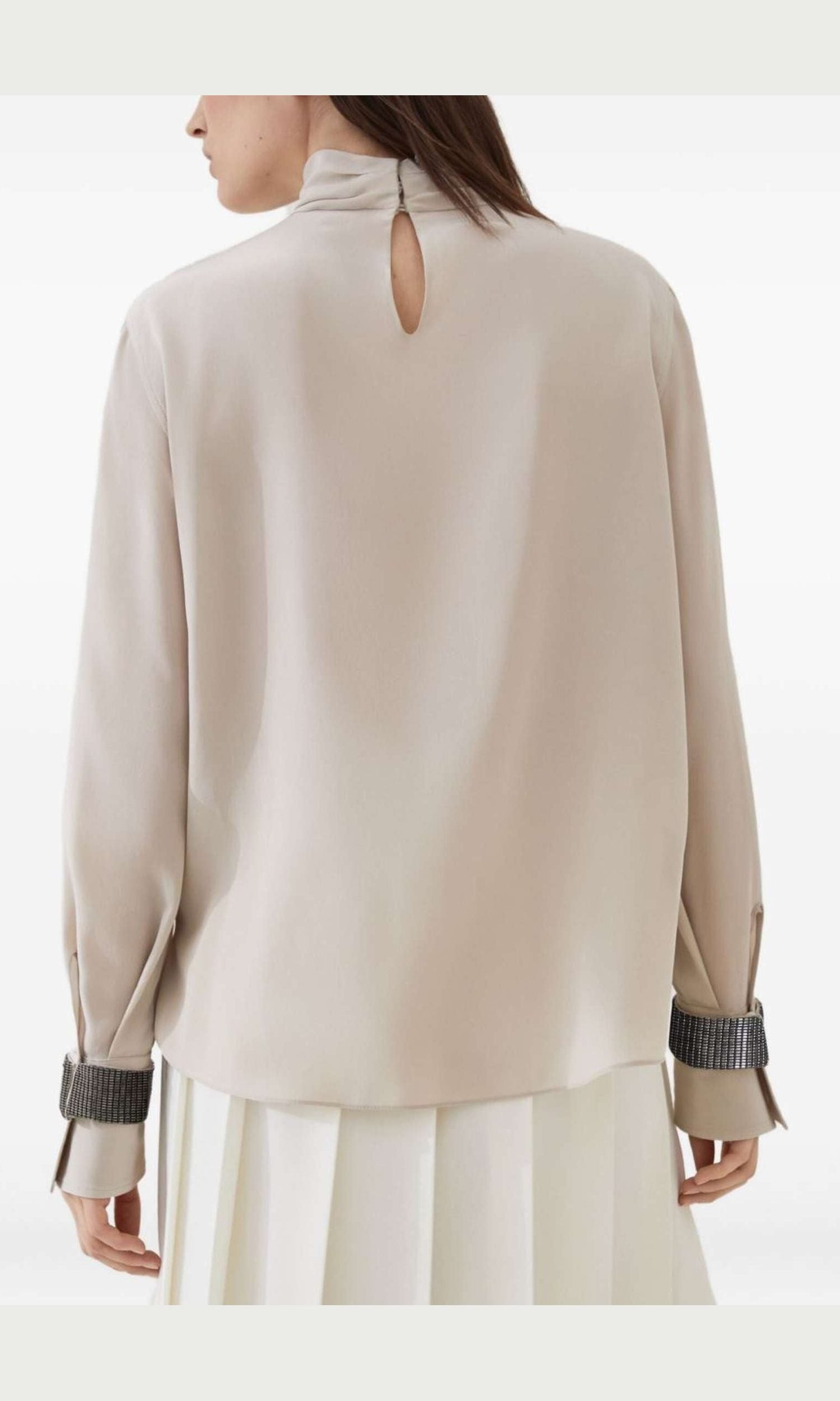 Brunello Cucinelli Beige Sweater Glam Steals