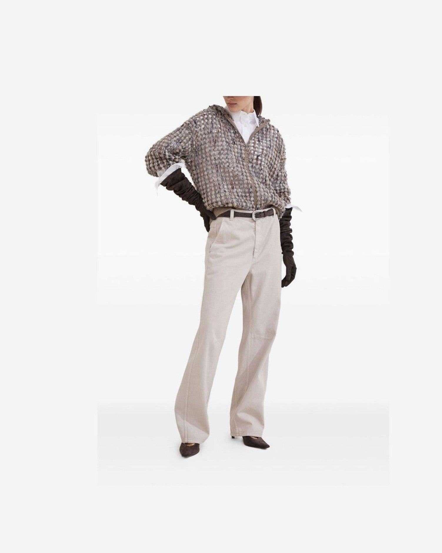 Brunello Cucinelli Beige Sweater Glam Steals