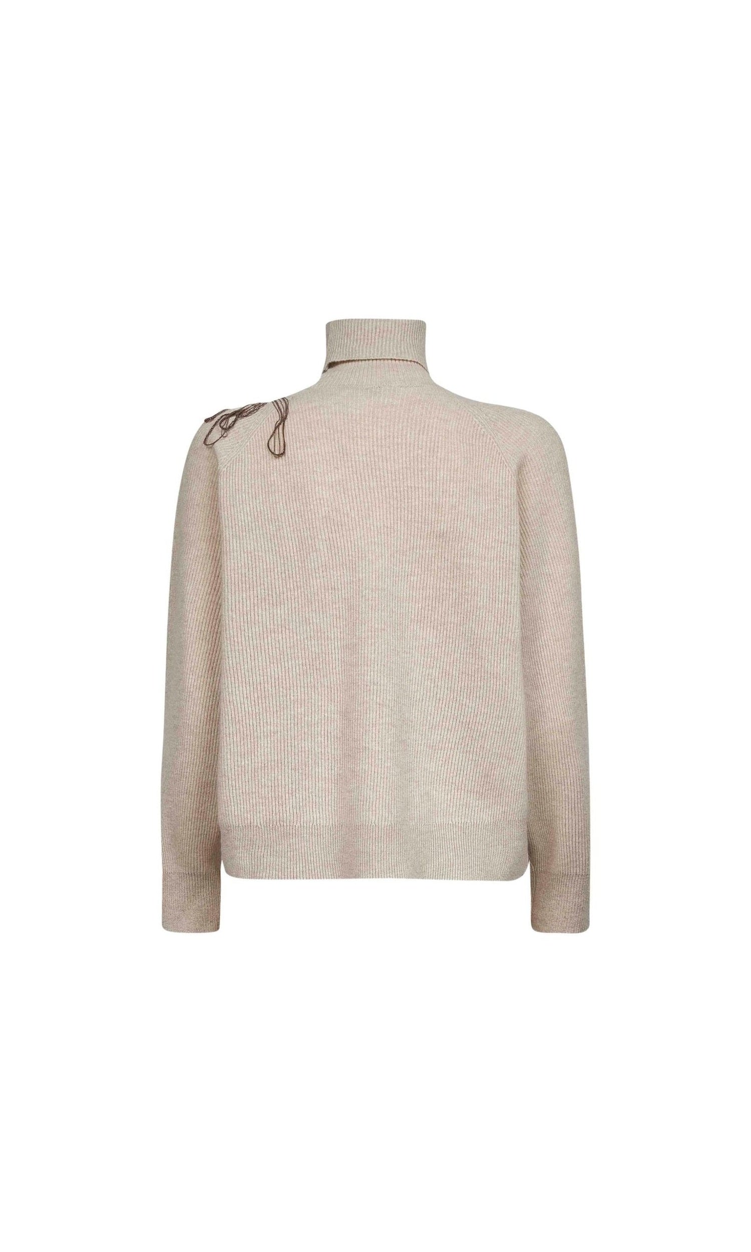 Brunello Cucinelli Beige Sweater Glam Steals